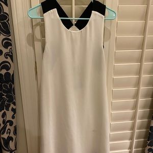 C. Luce S white with black accents dress- new
